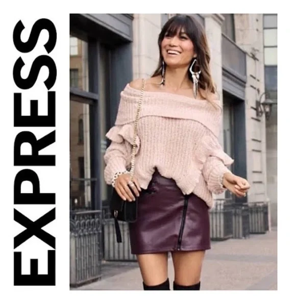 Express Ruffle Sweater - Picture 2 of 5